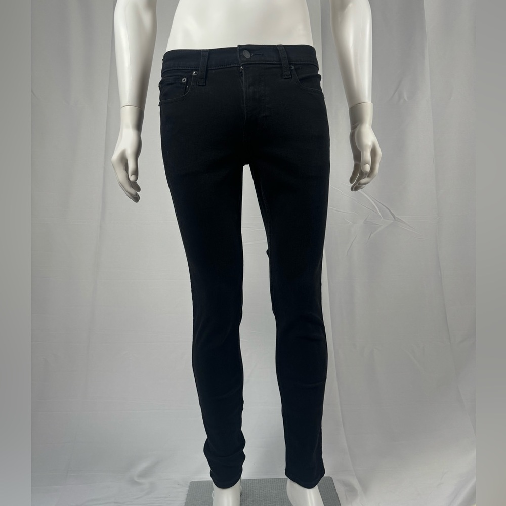 Skinny black stretch emo jeans from hollister